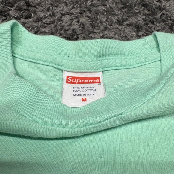 Supreme Prodigy T-Shirt Tiffany Mint Green 2018 Rap Tee Size Medium Pre-Owned - Picture 3 of 4